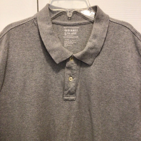 Old Navy Men’s Gray Classic Fit Short Sleeve Polo Shirt Size XXL - Picture 2 of 5